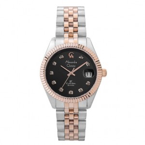 Alexandre Christie AC 5013 Silver Rosegold Black Man MDBTRBA